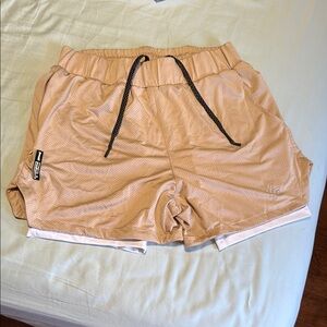 Tan Men’s Compression Shorts